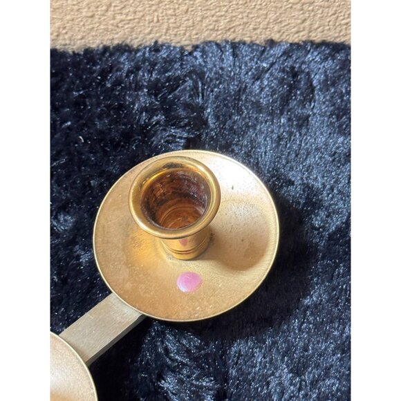 Vintage Brass Three-Cup Candle Holder Centerpiece - Picture 3 of 8